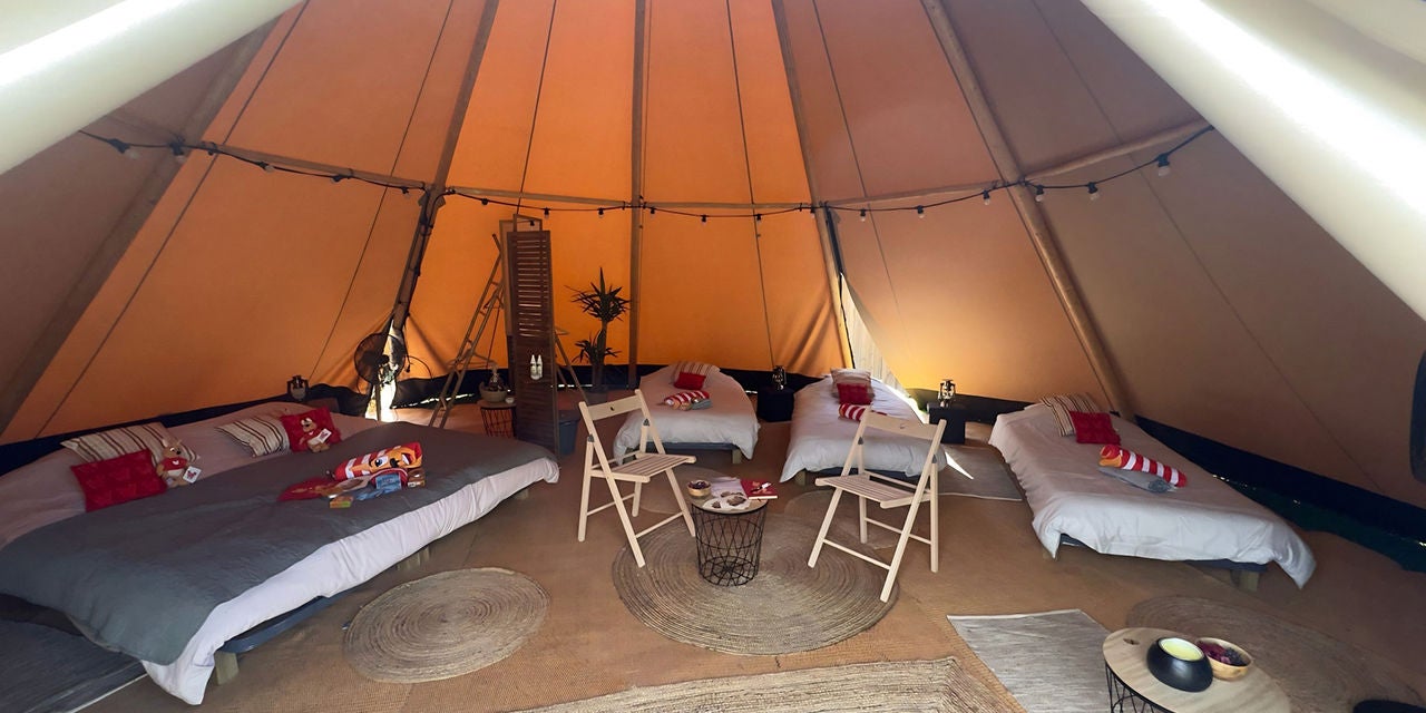 dormir dans un tipi à walibi rhone-alpes