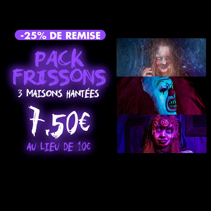pack frissons 3 maisons hantées à Walibi Rhône-Alpes