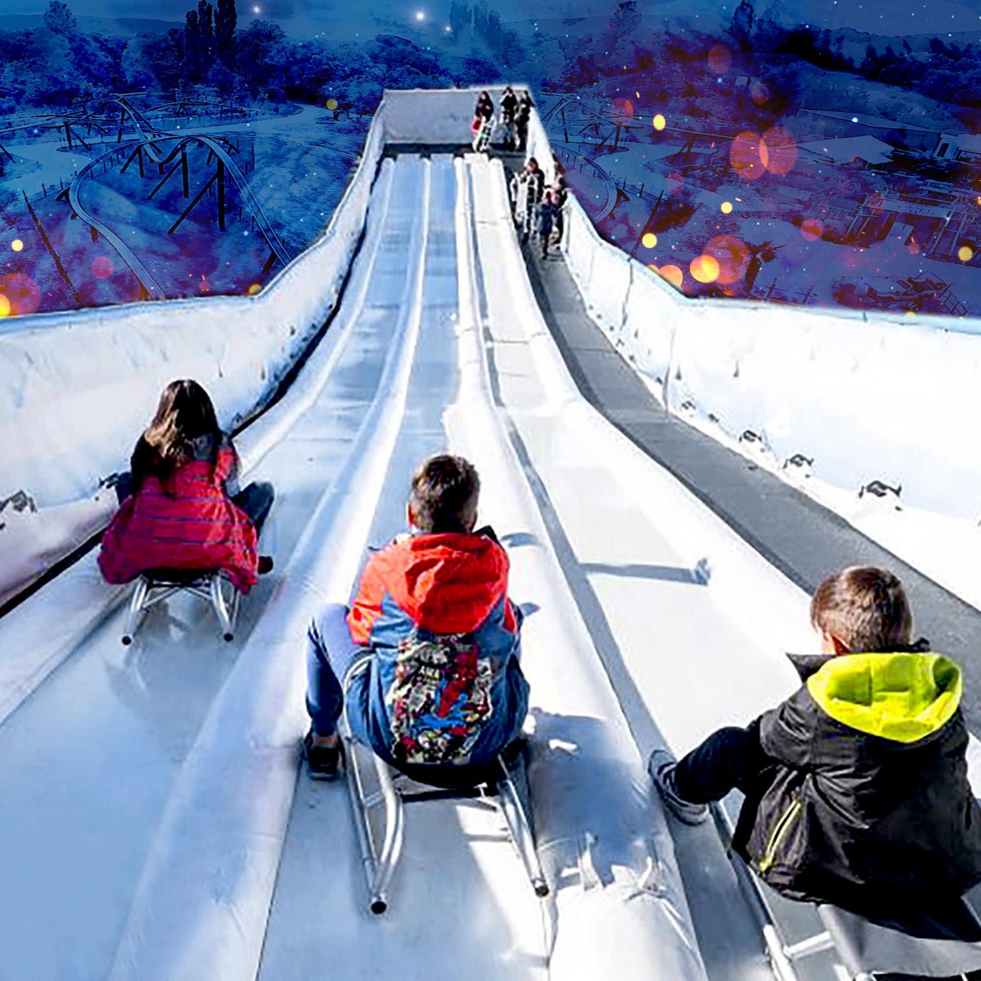 Sleeding track Walibi Christmas