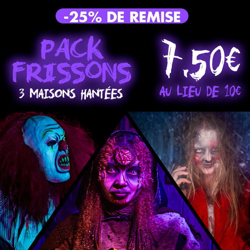 pack frissons 3 maisons hantées à Walibi Rhône-Alpes