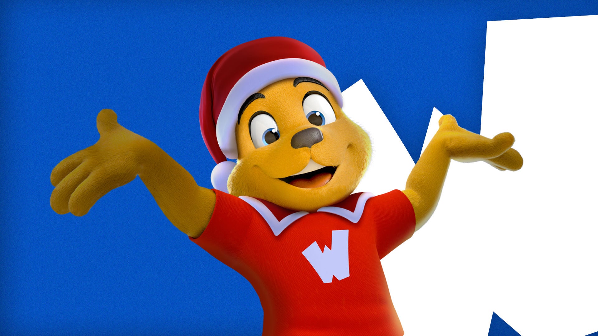Walibi Noël fond bleu