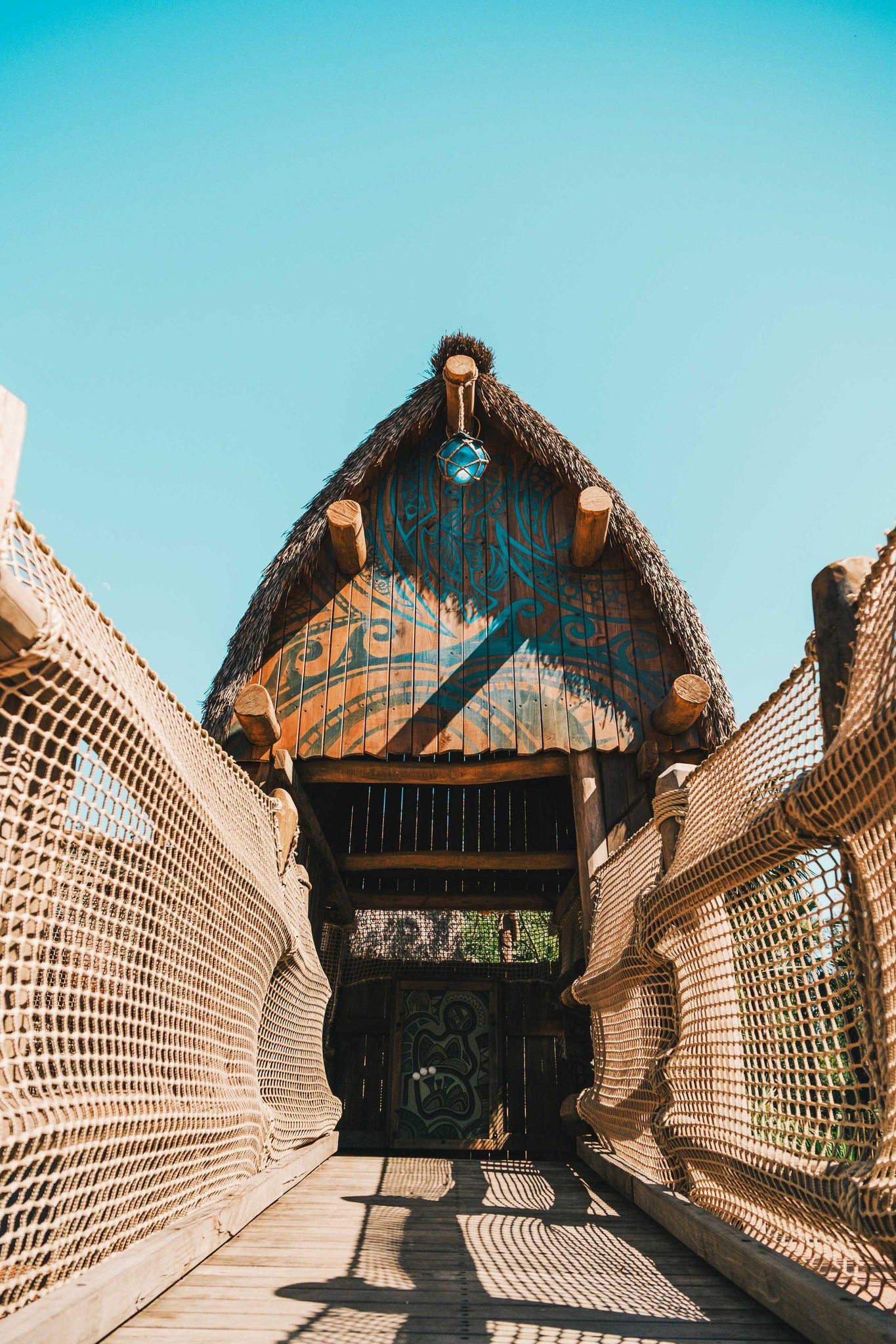 défi dans le parcours aventure à Walibi